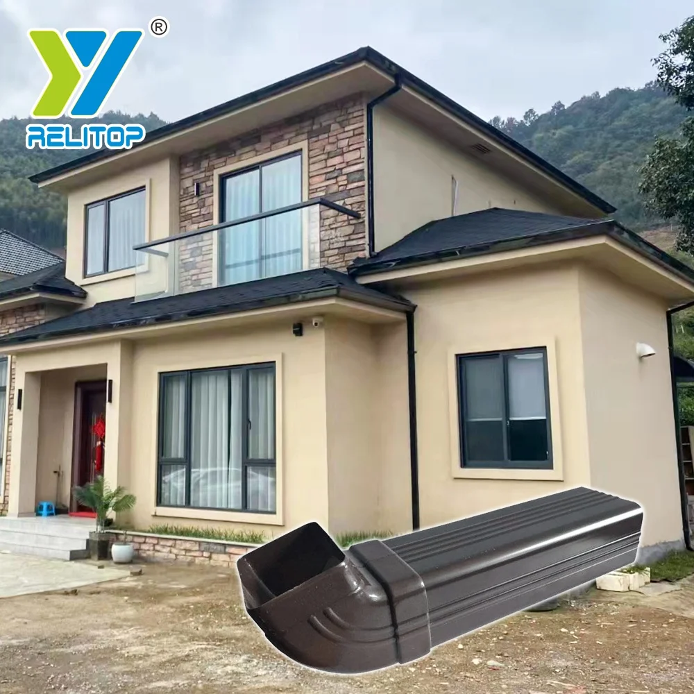 High quality PVC plastic building materials PVC gutter eave gutter for drainage system professional PVC gutter