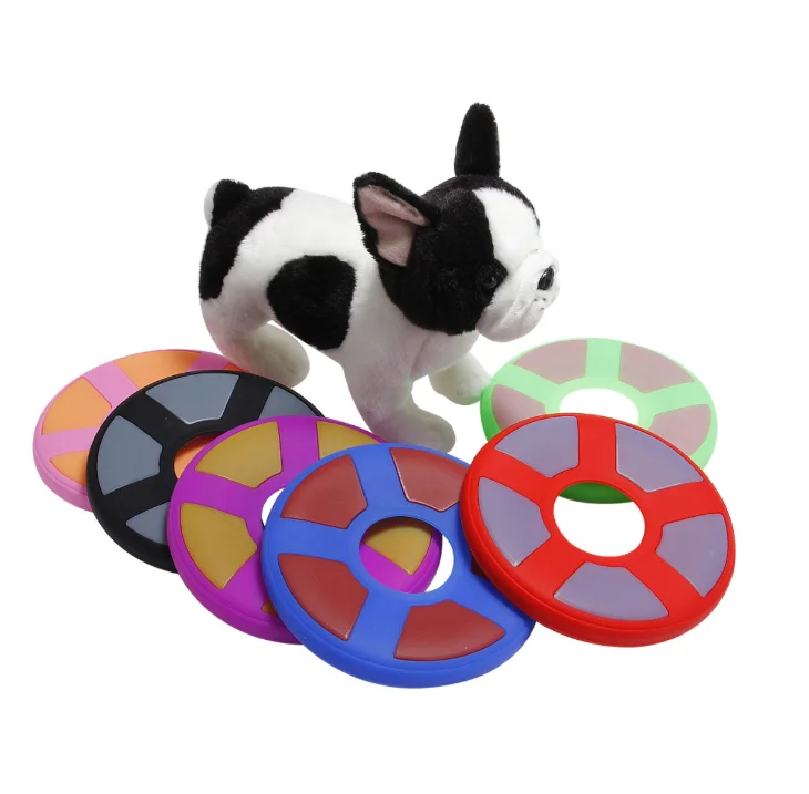 Pet Toy Natural Silicone Throwing Nibble Toy Training Toy Can Glow At Night Dog Flying Discs