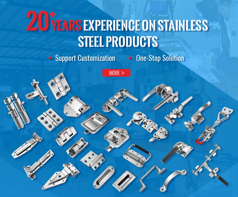 High Quality Low Price Custom Heavy Duty Door Hinge Stainless Steel Hinges 304 Visible Hinge For Vehicle&Vessel