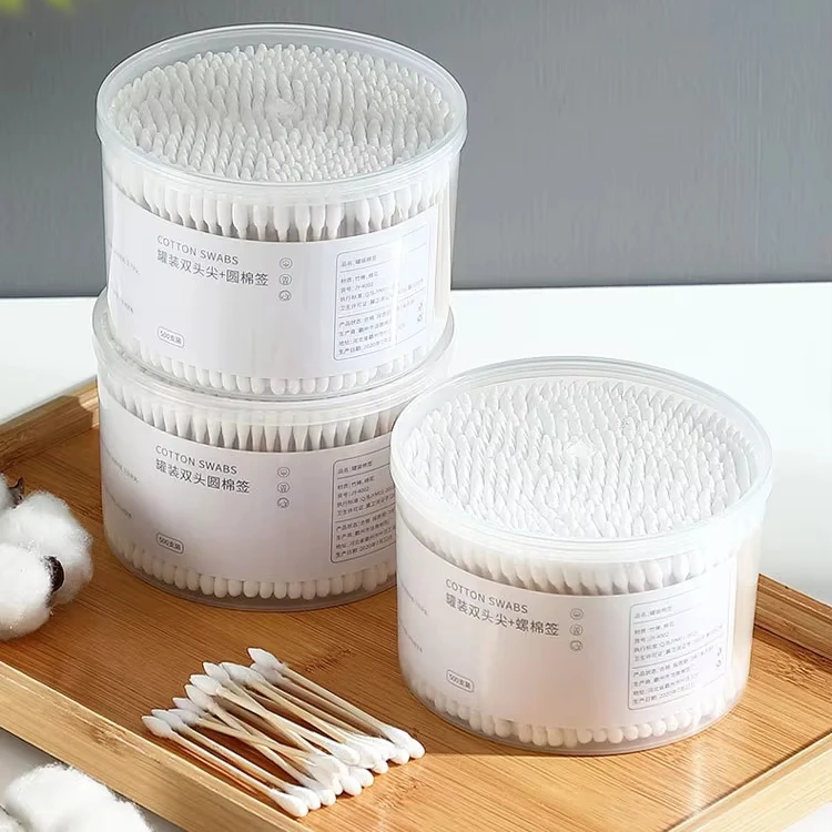 500pcs Double Head Cotton Swab Women Makeup Cotton Buds Tip For Wood Screw Head Sticks Nose Ears Cleaning Health Care Tools