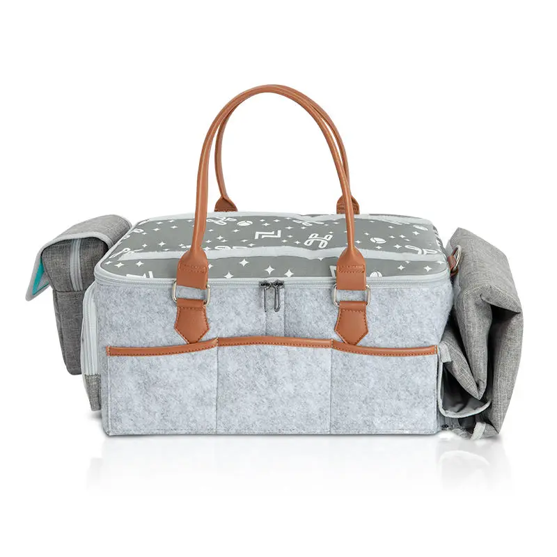 Large Portable Diaper Organizer Bag  XL Size Diaper Caddy Storage Bag Nursery Changing Table Car and More  Travel Baby Caddy