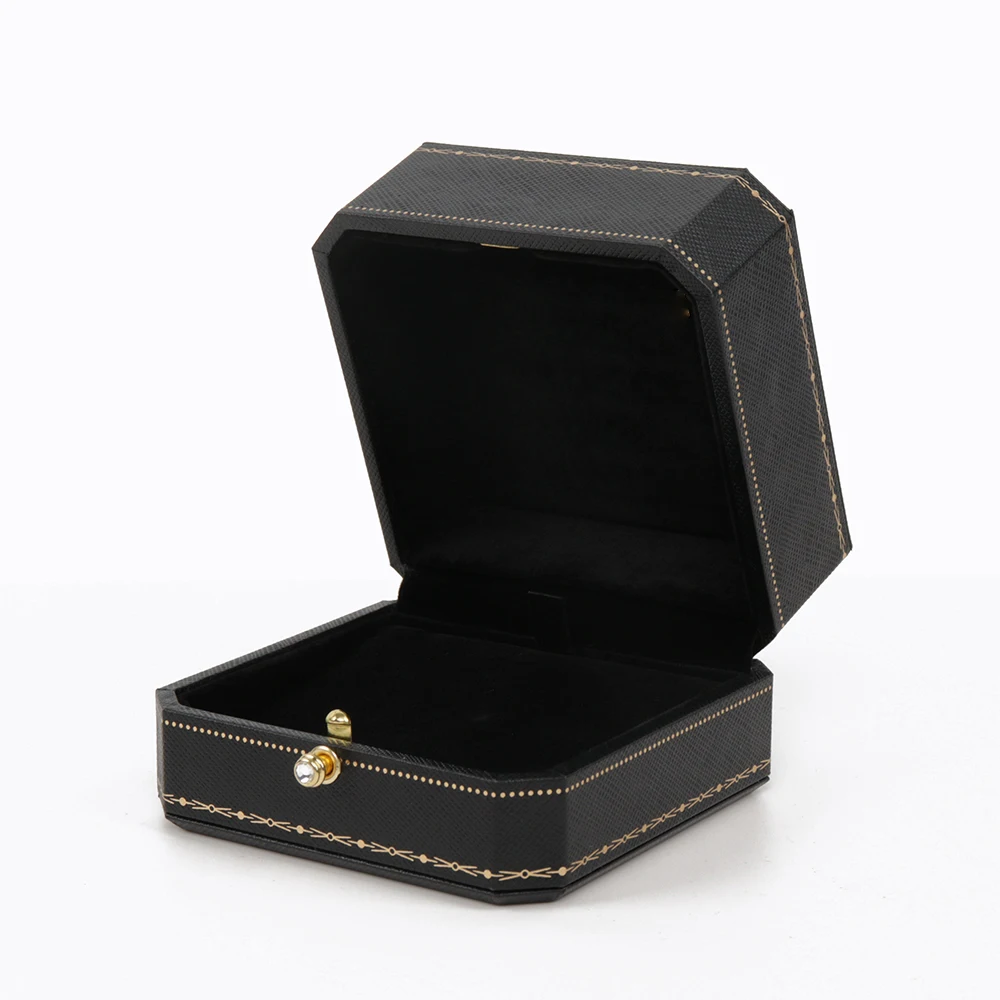 High End Custom Small Size Reusable Paper Cardboard Ring Packaging Jewelry Gift Box Logo Printed for Small Business