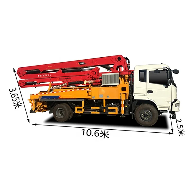 4x2 Dongfeng 290hp 35m cost of concrete pump trucks
