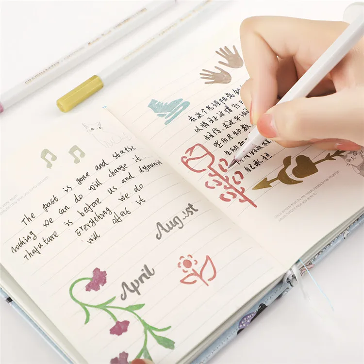 
Оптовая продажа, модная цветная ручка для рисования, акция, Водорастворимые чернила можно протереть влажной тканью для легкой коррекции 