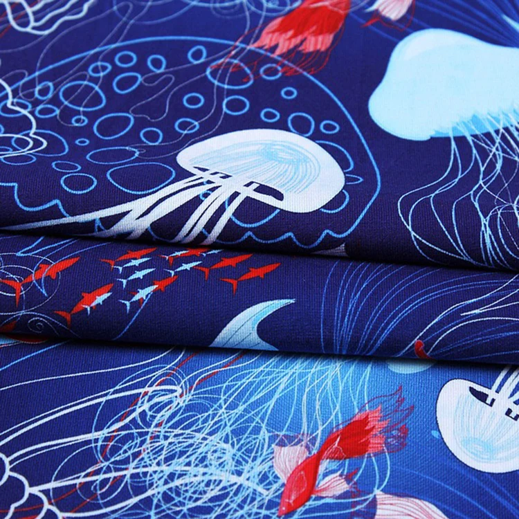 
New fashion 100% cotton muslim custom digital printing textile fabric 
