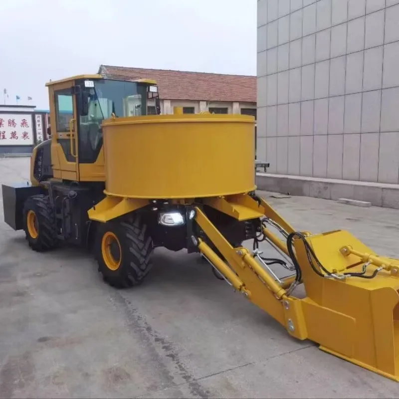 2 cbm flat mouse capacity  concrete mixer truck