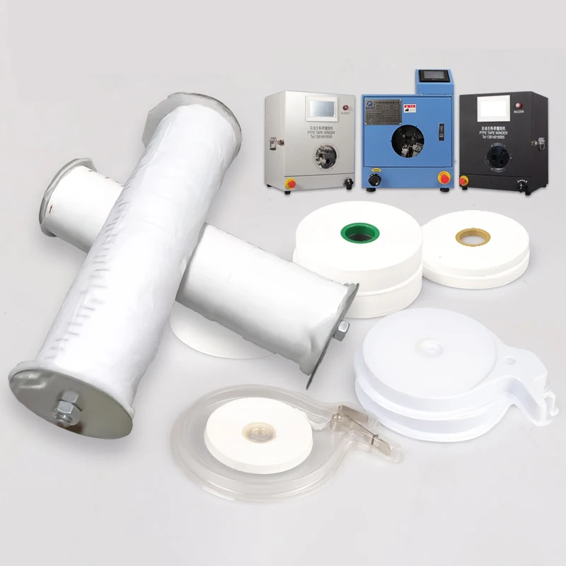 Screw Joints Automatic thread sealing PTFE tape winding machine Thread Taper Automatic cable PTFE Taping Machine