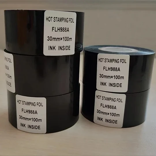 Hot Stamping Ribbon Ink Inside Hot Coding Ribbon Date Coding Ribbon 30mm*100m
