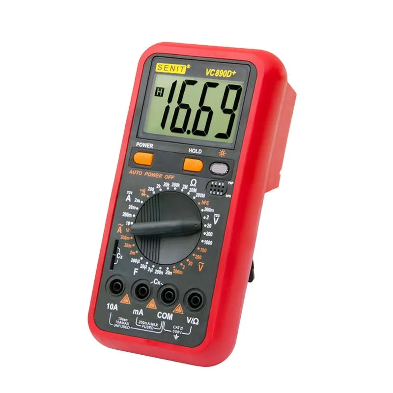 VC890D Factory Wholesale 1999 Count Digital LCD AC DC Voltage Multimetro Amp Ohm Voltmeter Multitester Multimeter