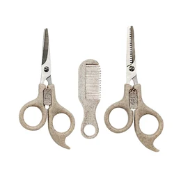 Baby barber kits cutting professional great buy hairdressing colorful hair comb scissors bag for hair stylist