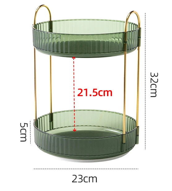 Custom Plastic Boxes 360 Degree Rotating Cosmetic Storage Display Container Clear Transparent Makeup Organizer Box
