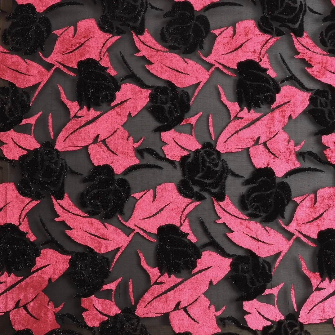 china factory micro velvet 9000 bicolor fabric dark and red