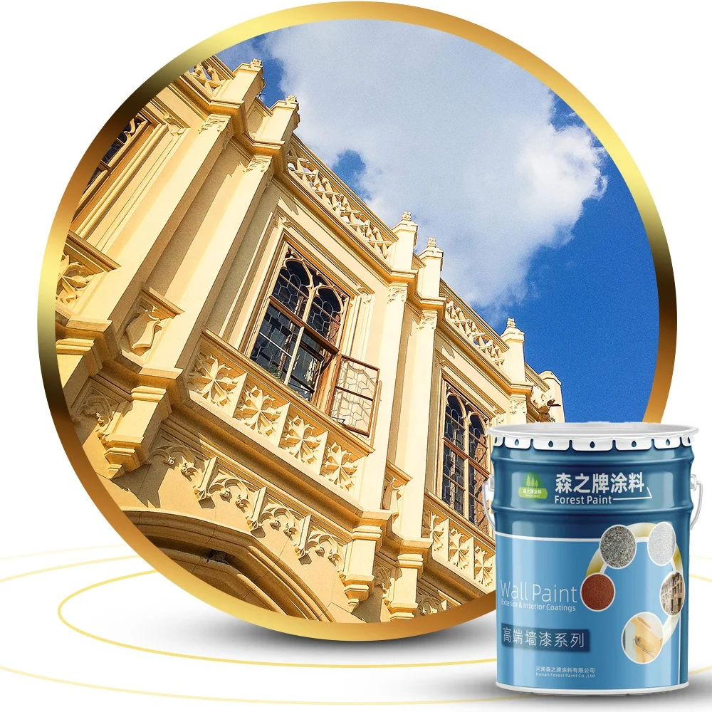 FOREST Brand Design Outside Anti Crack Modern Building House Outdoor Liquid Spray Coating Exterior Acrylic Wall lacquer Paints