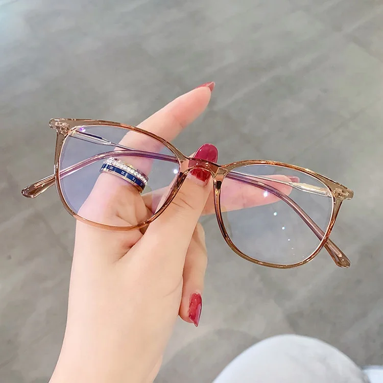 2022 Blu Ray Blocking Computer Glasses Women Square Fashionable TR90 Student Glasses