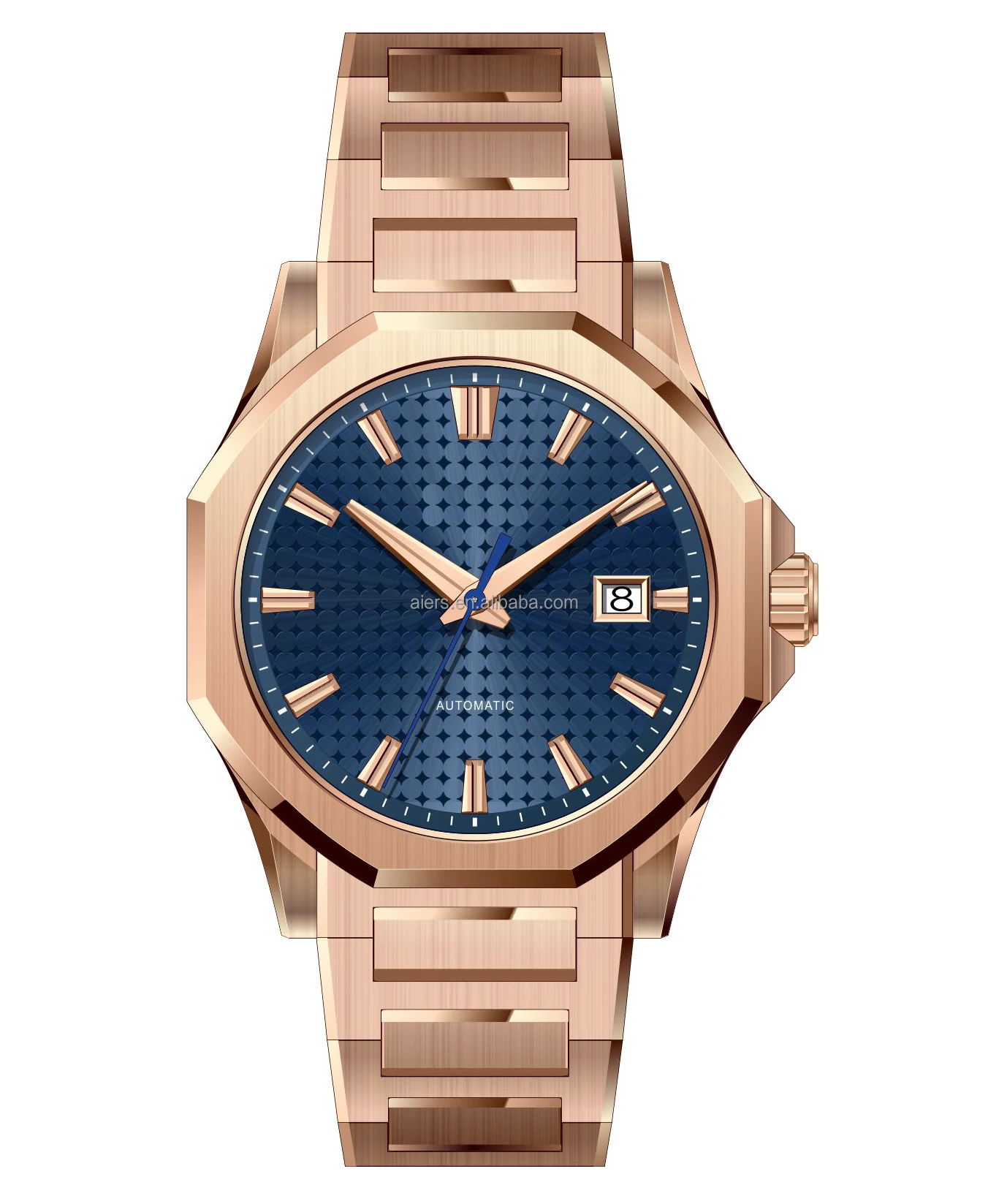 High quality stainless steel automatic men watch Miyota 9015 mechanical movt men watch  50M waterproof watches