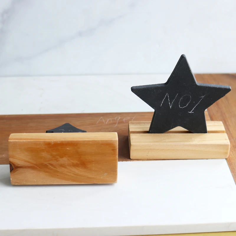 Star tree Christmas Angels slate wood Ornaments Showpiece Decoration statue