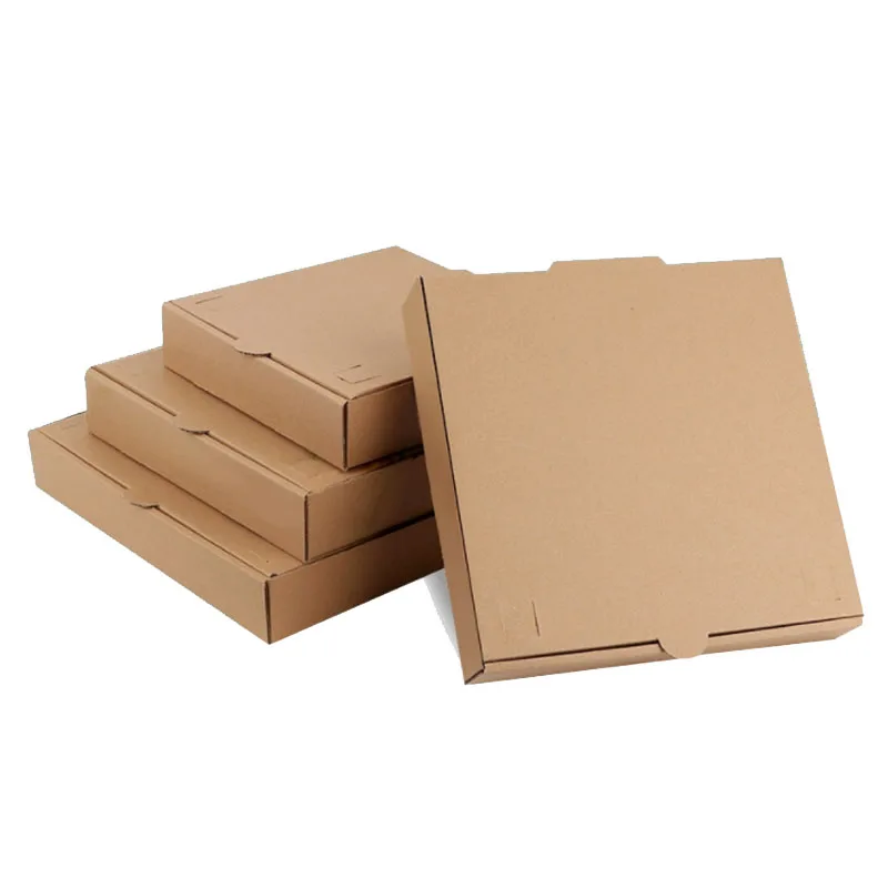 Free Sample Pizza Takeaway Container Custom 6/ 8 /10/12 /24 Inch Cheap Craft Paper Pizza Boxes With Logo