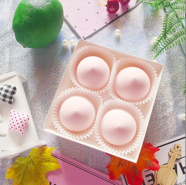 Фирменная торговая марка на День святого Валентина, оптовая продажа, мягкий мини-блендер для снятия макияжа, набор губки