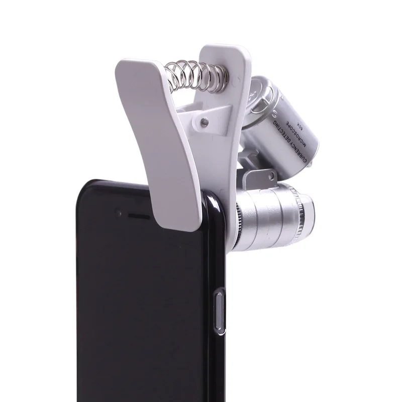 60X Universal Mobile Phone Holder Type LED Microscope