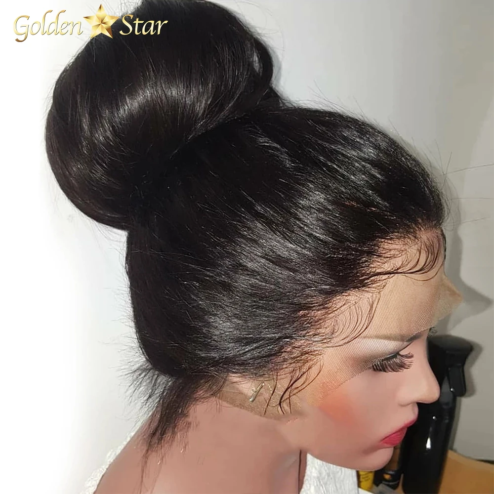 
Thin Transparent HD Full Lace Human Hair Wig, Swiss Lace Glueless Full HD Lace Wig, Human Hair HD Full Lace Wigs With Baby Hair 