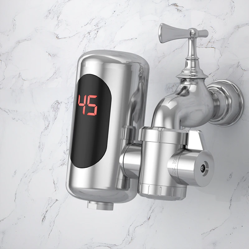 Электрический нагреватель смесителя не требует установки бытовой кухни с быстрым нагревом, а именно горячего нагрева быстрее, чем нагрев воды