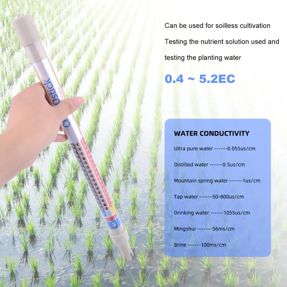 New Automatic Switch CE / ppm / CF Water Quality Meter Pen Horticulture Test CE Nutrient Meter Nightstick
