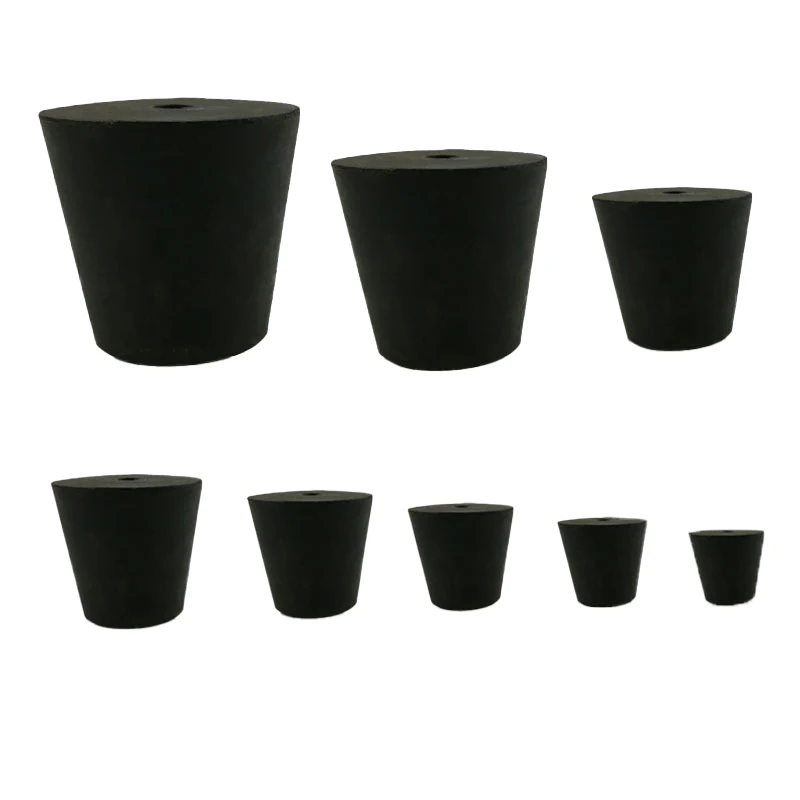 Oem Sbr Round Block Neoprene Cone Stopper Solid Rubber Cylinder