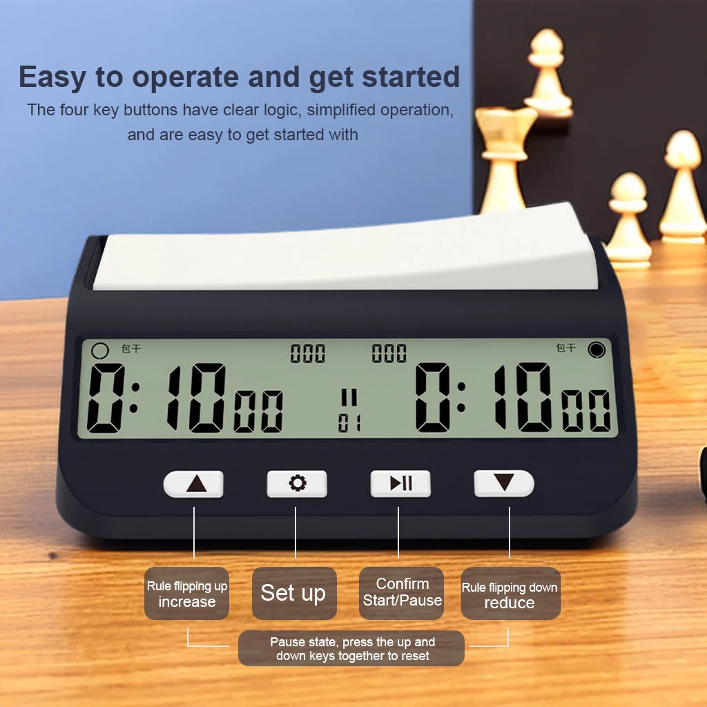 Digital Chess Timer Clock Professional Chess Game Multifunctional Board Game Timer Digit Chess Clock
