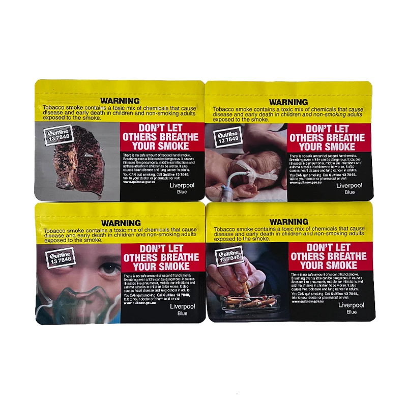 Custom wholesale Empty UK australian standards walter 25g tobacco GV leafs package pouch with zipper plastic flat bags