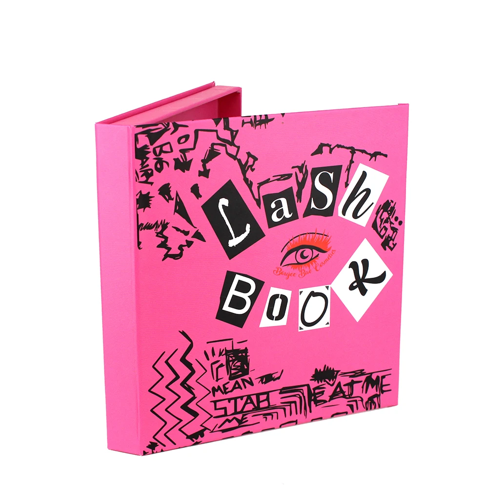Personalized eyelash books lash packaging book 3 pairs eyelash boxes logo design with matt lamination