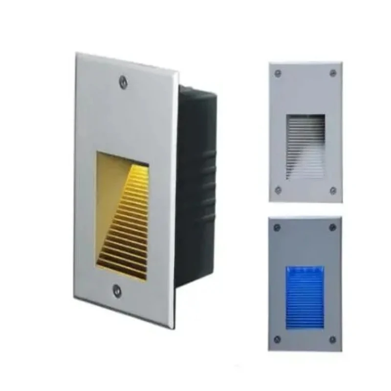 Deck Recessed Step Lights Rectangle Wall Mount Stair Lamp Pattern Landscape Lighting Patio Corner
