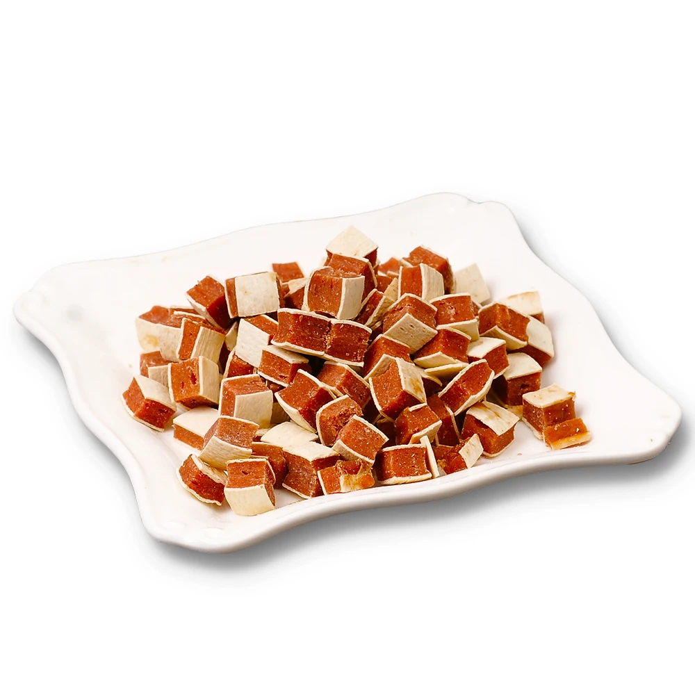 rawhide knot bone wrap chicken meat dog food pet snacks