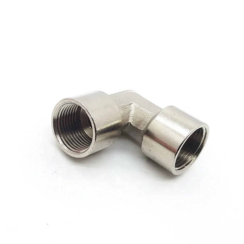 1/4 3/8 Female BSP Threaded Elbow brass pipe Coupling Brass thread Adapter