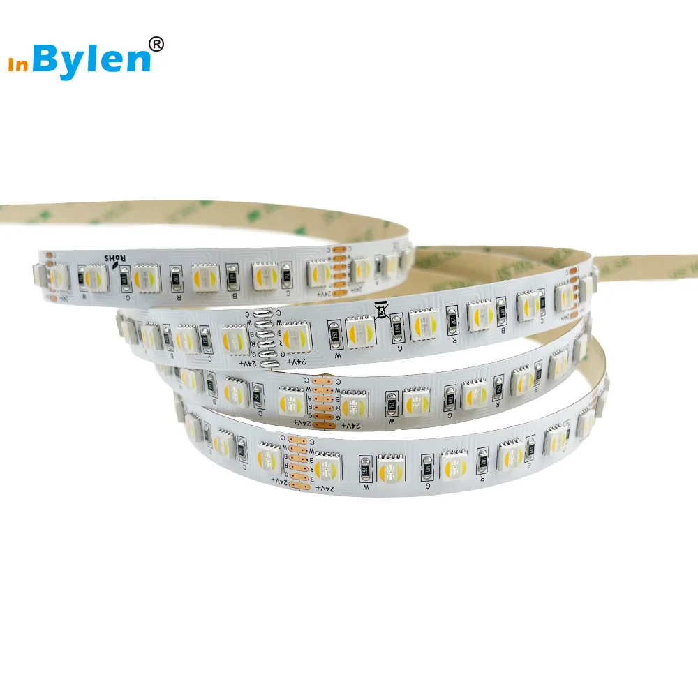 Factory RGBCCT Color DC 24V 23W High Density 5050 84LEDs SMD LED Strip IP20 IP67 IP68 2700K 6000K Adjustable LED Strip Light