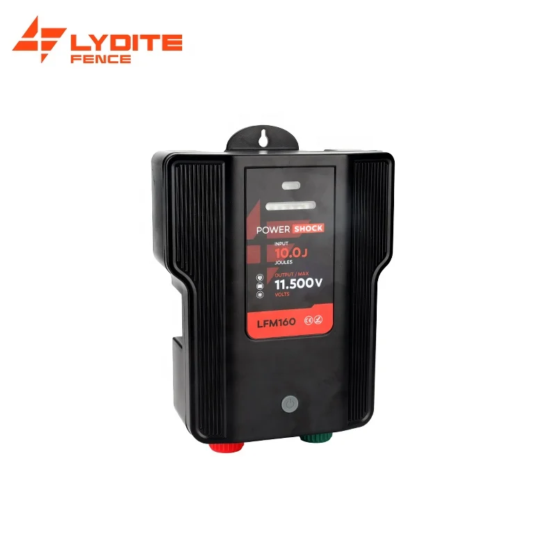 AC 110-240V Compatibility 7 Joules Solar Power Controller for 180km Electric Fence Energizer with remote controller LFM160RF