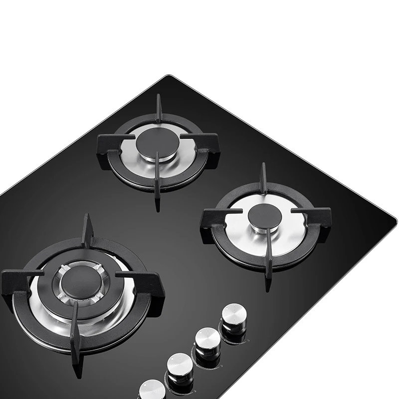 kitchen Application 5 burner Electric Stove Cheap Tempered Glass Gas Cooker Stove
