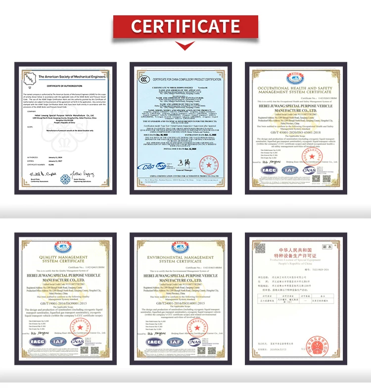 JUWANG Sinotruk LNG natural gas LNG vehicle  Lng Transport vehicle