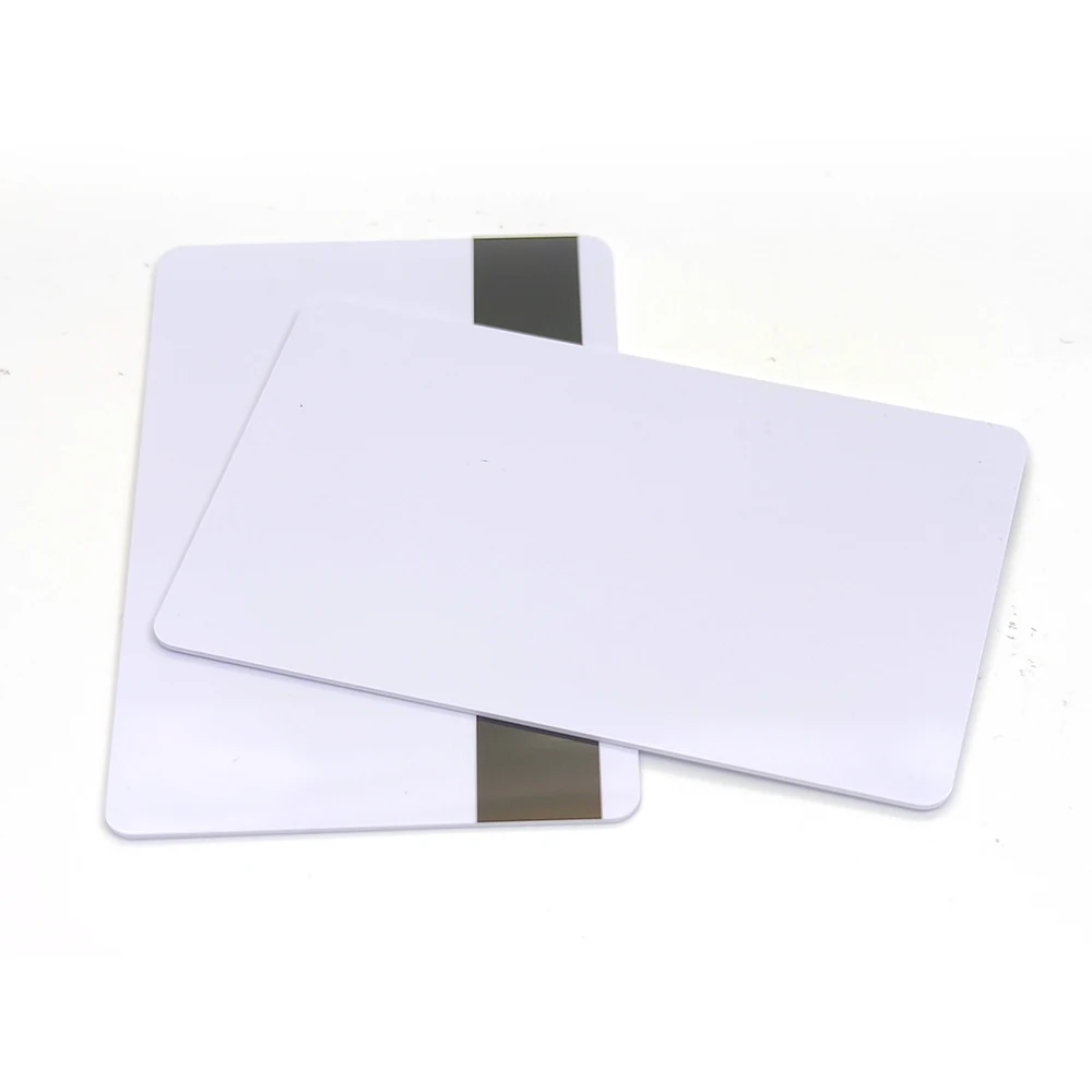 Customizable HICO 3 Tracks PVC blank Card Printable Membership Business Magnetic Stripe white PVC Card
