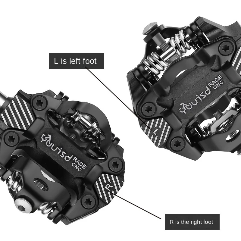 MTB-Self-locking Pedals bike lock Parts Riding Accessories Mountain Aluminum Alloy Bearing Bike Pedal