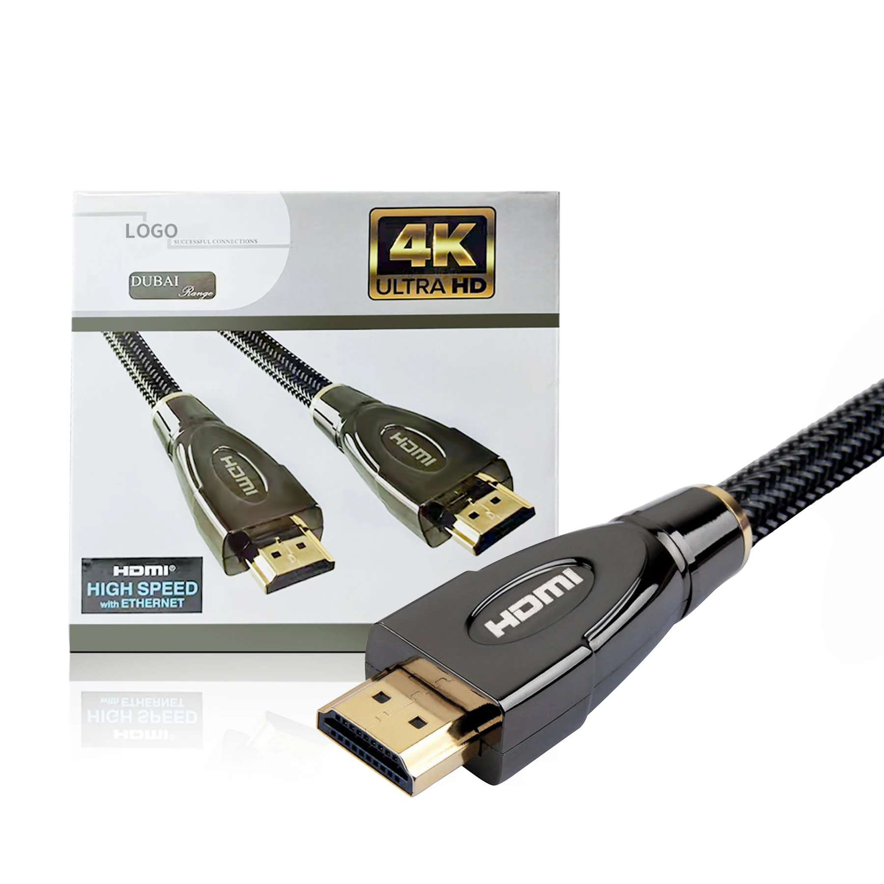 OEM Products Packaging Armored Metal HD Video 10K 48gbps 60hz Cord Cavo 10m 3m 25ft 15m 25m 5m 2m 1m 4K Cable A Hdmi 4 k