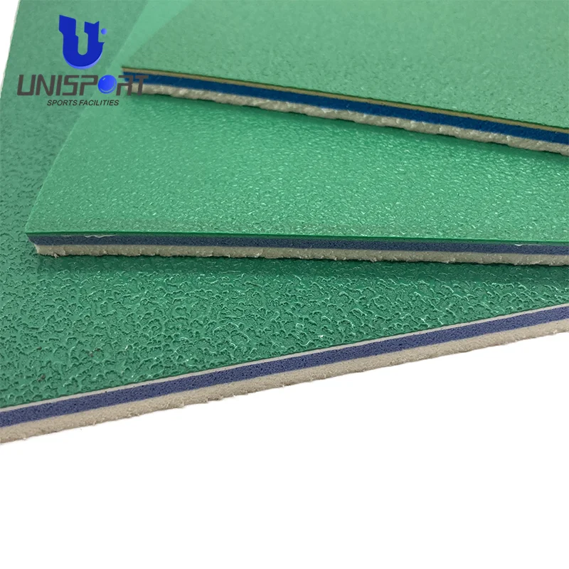 UNI Badminton basketball court flooring wear-resistant non-slip multi sport flooring sport court indoor PVC sports flooring