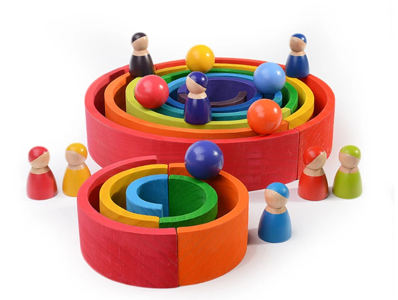 Custom Wooden Balls Wood Rolling Ball Toy 20mm 30mm 40mm