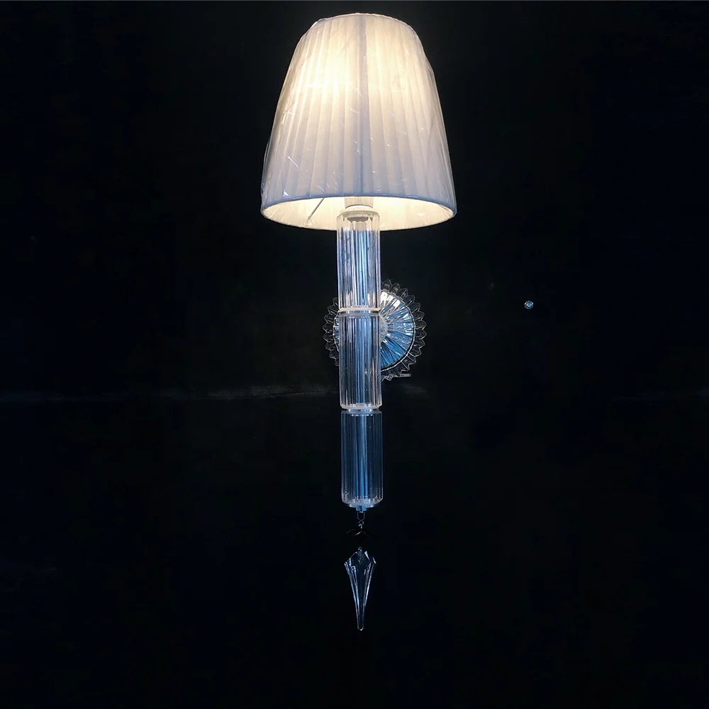 modern living room bedroom wall mounted light indoor crystal luxury sconce led wall lamp