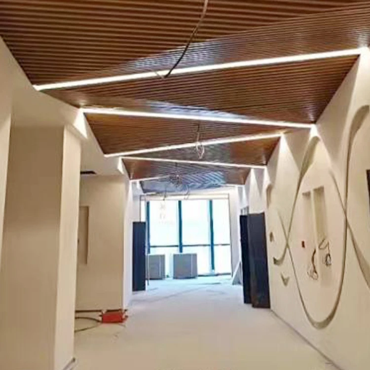 Mall Hotel Most Popular Indoors Decorative Aluminum Metal Baffle Ceiling Board Installation