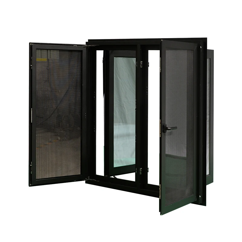 Производитель окон Hihaus foshan изолированные стеклянные алюминиевые створчатые окна