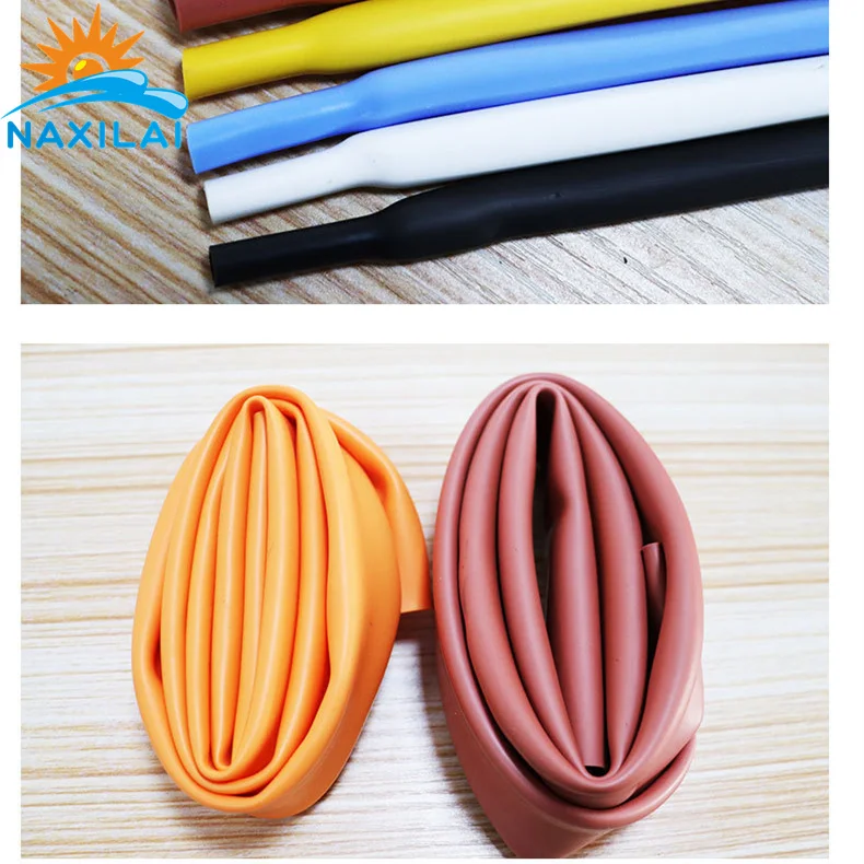 Naxilai Insulating Sleeve Double Wall Silicone Rubber Heat Shrink Tubing Shrinkable Tube With Glue Inside