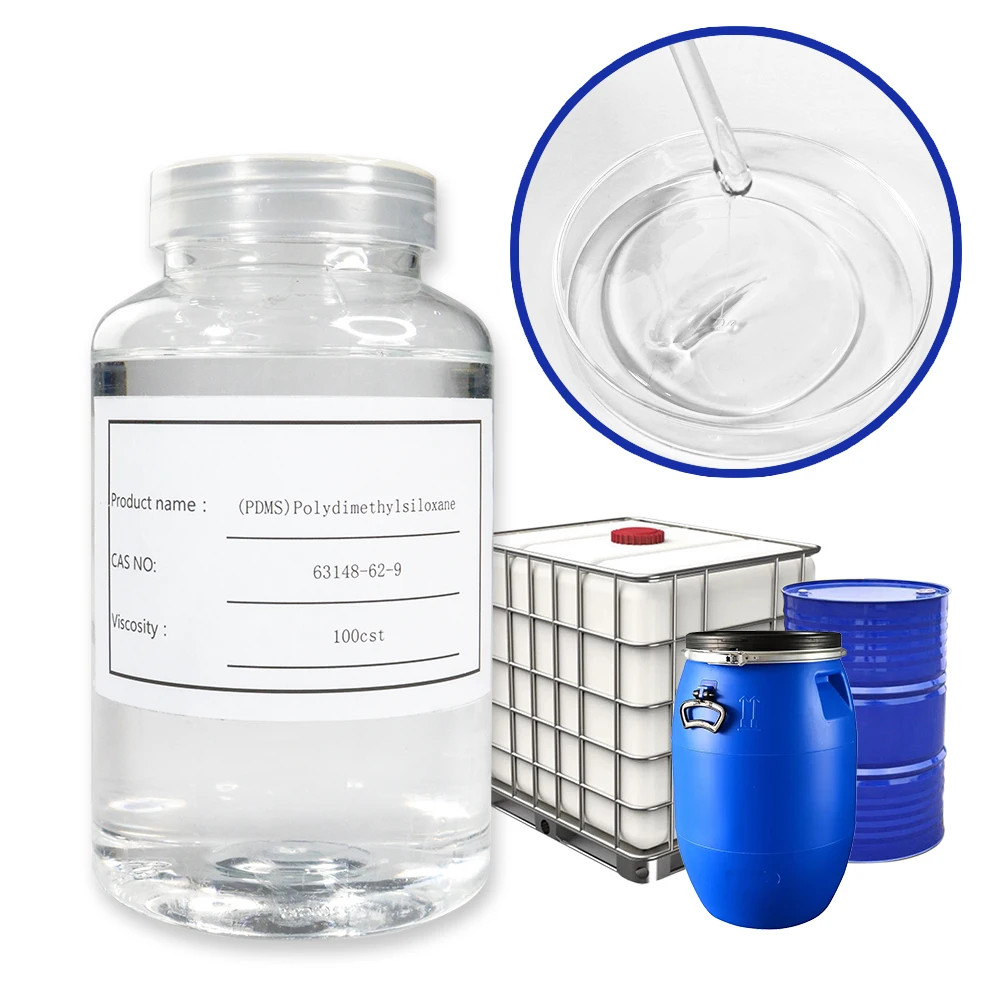 Direct Factory Wholesale Price Dimethyl silicone oil Fluid Polydimethylsiloxane CAS 63148-62-9 for dry hair/cosmetics/ body care