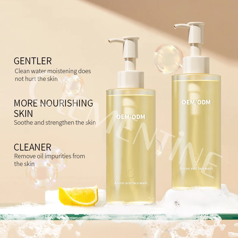 Private Label Vegan Moisturizing Whitening Face Wash Deep Cleaning Melting  Facial Cleansing Organic Facial Cleanser