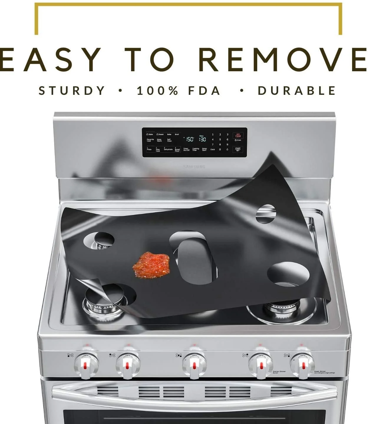 Новое поступление 2021 защитная крышка для плиты с индивидуальным логотипом и 5 отверстиями печей общего пользования