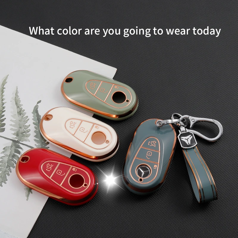 TPU Car Remote Key Cover Case Fob For Mercedes Benz 2017 E Class W213 E200 E260 E300 E320 2018 S class GLS GLA Accessories